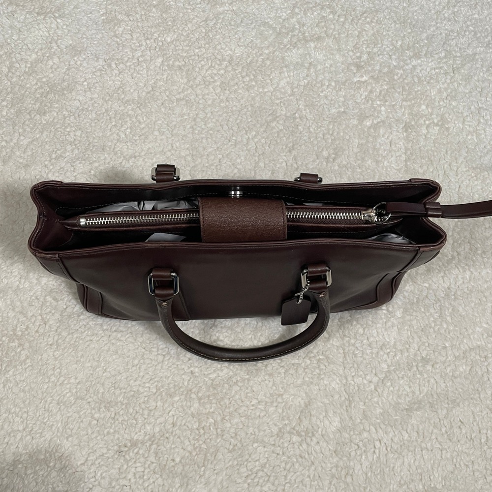 Vintage Coach Bonnie Legacy Handbag Satchel Dark Brown Leather 2001 Y2K - Picture 4 of 15